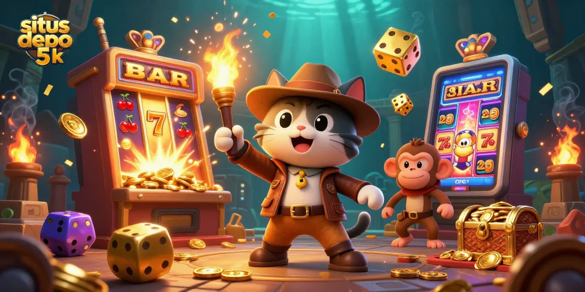 Spin to win at situs depo 5k with vibrant slots and golden treasures!