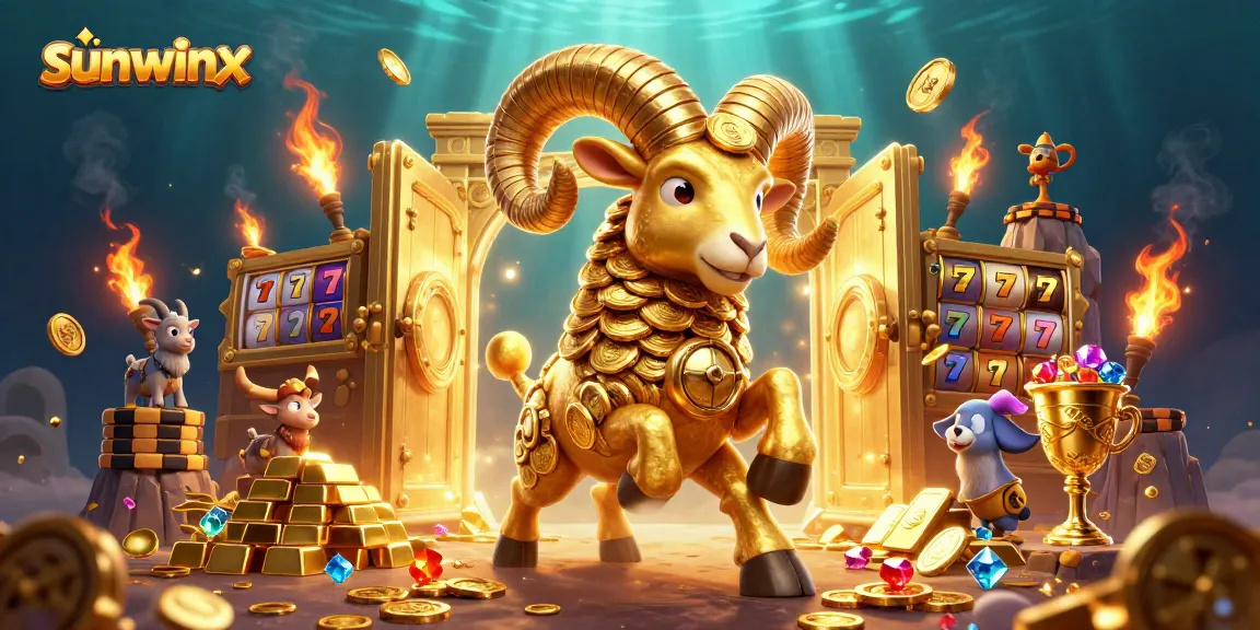Engage with sunwinx: 3D illustration showcasing a thrilling online casino atmosphere, packed with vibrant slot game elements.